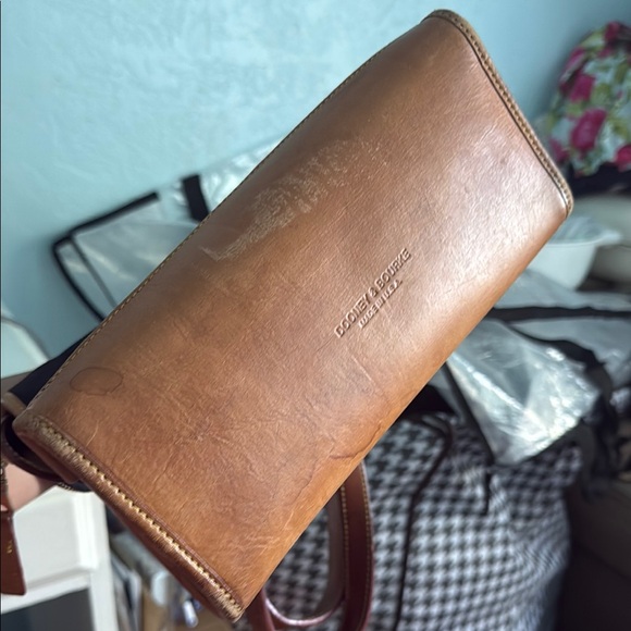 Dooney & Bourke Black and Brown Shoulder Bag with Structured Design - Picture 3 of 3